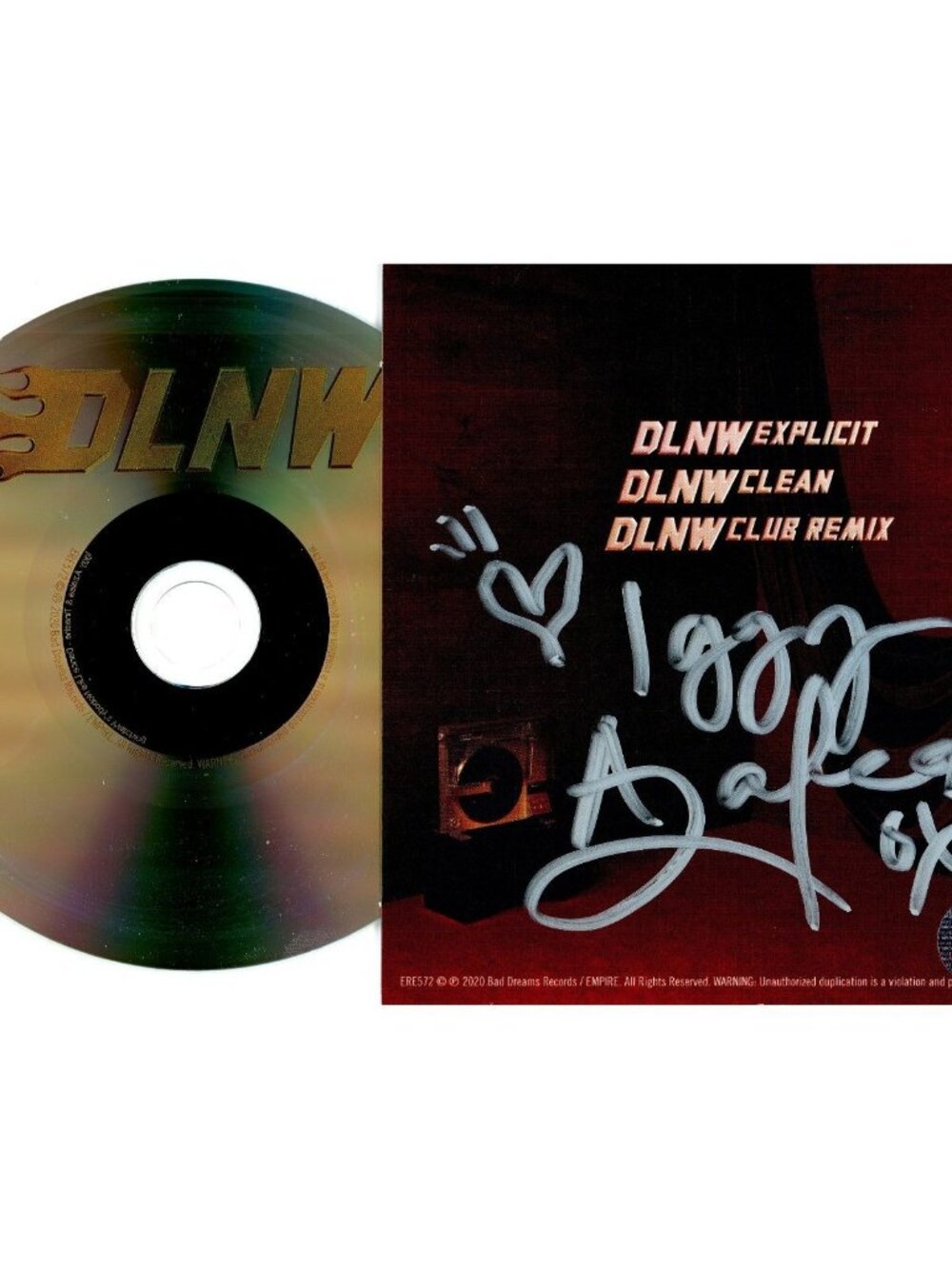Iggy Azalea Signed CD DLNW Beckett BAS COA Hip Hop Pop